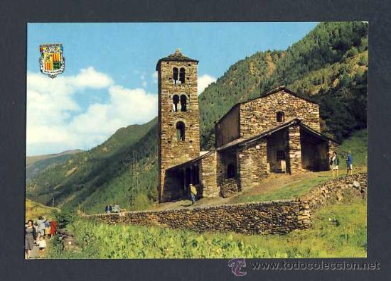 Postales: Postal d' ANDORRA: Esgl&eacute;sia rom&agrave;nica de Sant Joan de Caselles (d.Majora num.12)