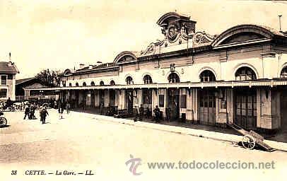 Postales: POSTAL DE CETTE  LA GARE N&ordm; 38   LL. - Foto 1