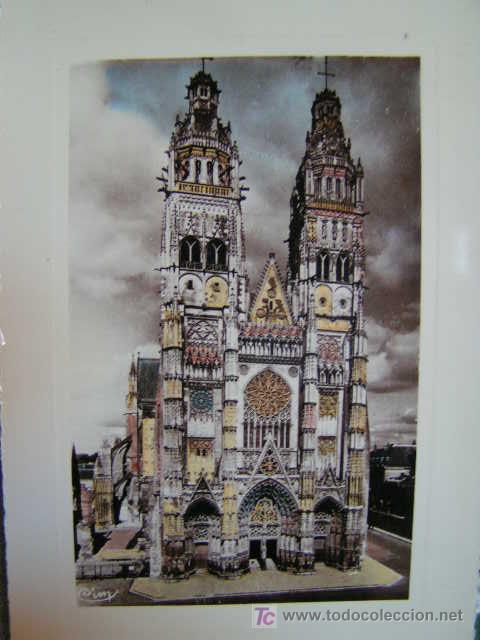 Postales: POSTALES ANTIGUAS - LA CATEDRAL DE TOURS - PARIS (FRANCIA) POSTAL SIN CIRCULAR