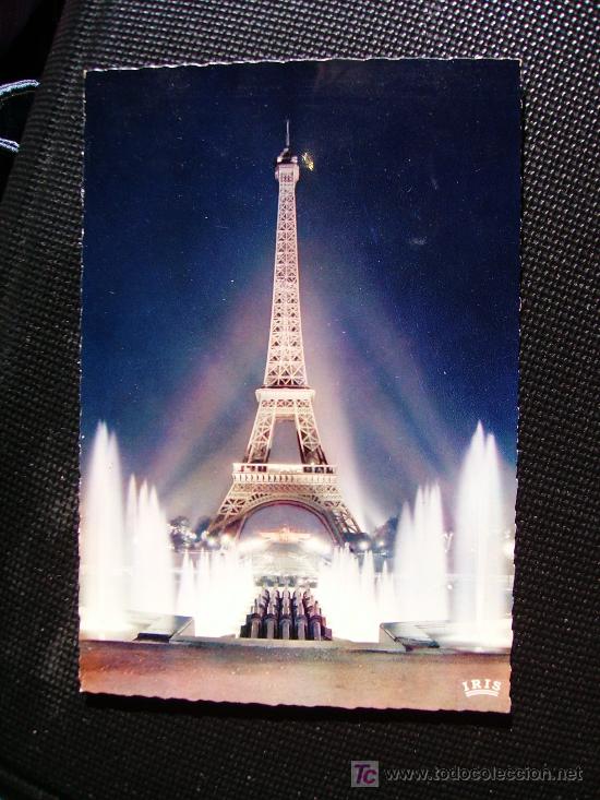 Postales: paris, torre eiffel iluminada - Foto 1