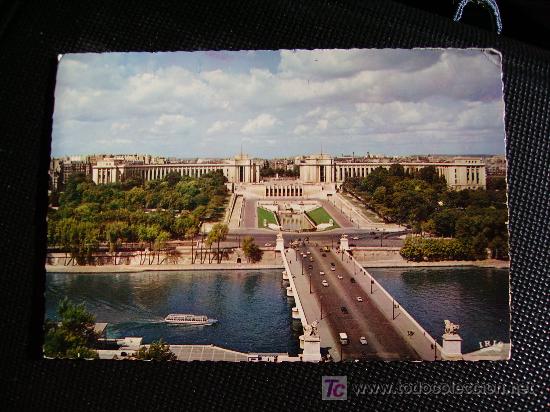 Postales: paris, palacio de chaillot - Foto 1