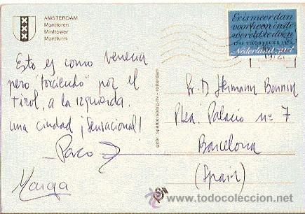 Postales: POSTAL A COLOR AMSTERDAM MINTOWER CIRCULADA - Foto 2