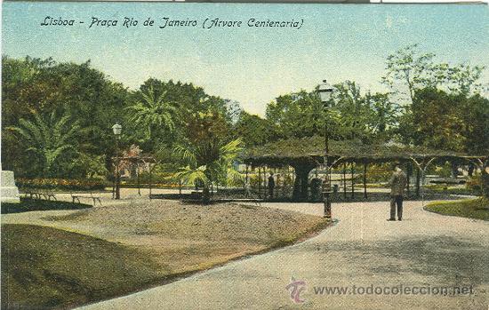 Postales: LISBOA. PLAZA DE RIO DE JANEIRO. - Foto 1