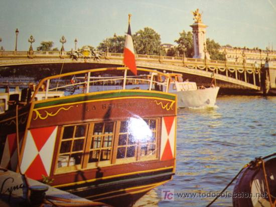 Postales: PARIS, FRANCIA,LE PONT ALEXANDRE III ET LA SEINE