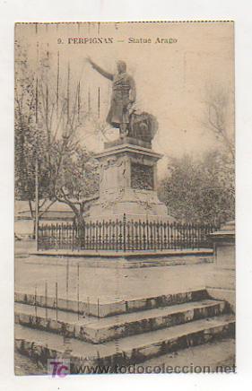 Postales: PERPIGNAN. STATUE ARAGO. - Foto 1