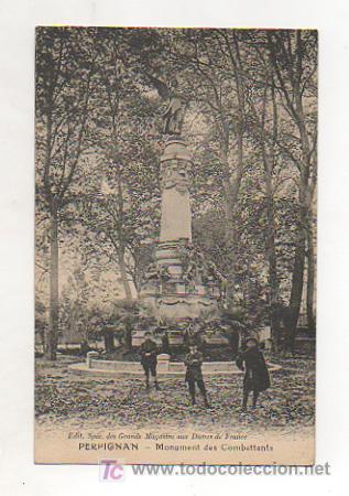 Postales: PERPIGNAN. MONUMENT DES COMBATTANTS. - Foto 1