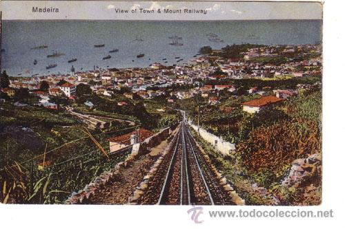 Postais: N&ordm; 663 POSTAL MADEIRA PORTUGAL VIA DE TREN