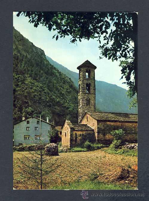 Postales: Postal d' ANDORRA: Santa Coloma, esgl&eacute;sia rom&agrave;nica (Claverol num.1232)