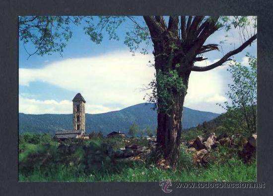 Postales: Postal d' ANDORRA: Les Escaldes, Esgl&eacute;sia d' Engolasters (Ed.Claverol num.1691)