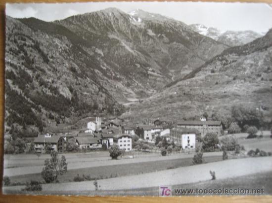 Postales: Valls D'Andorra. N&ordf; 923 Ordino. Vista general. ED.Claverol. Circulada 1958