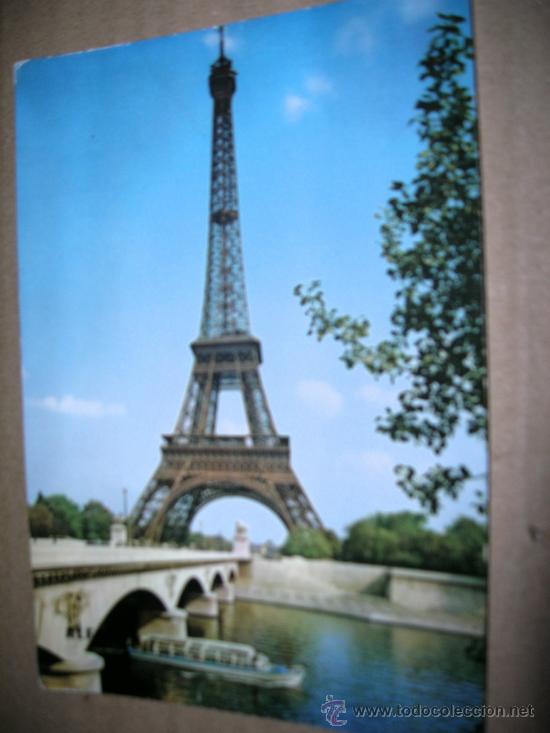 Postales: ANTIGUA TARJETA POSTAL DE PARIS. LA TORRE EIFFEL et le Pont d&acute;L&eacute;na. A&Ntilde;0S 70.