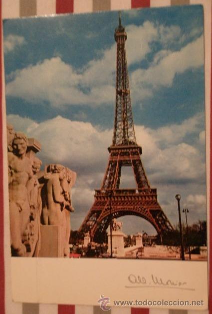 Postales: Postal de Par&iacute;s, circulada - Foto 1