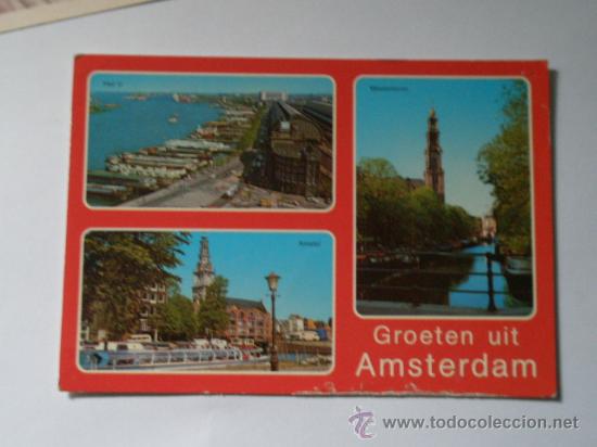 Postales: Postal de Amsterdam, circulada - Foto 1