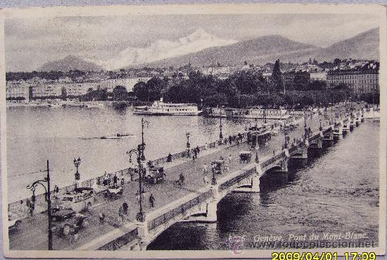 Postales: GENEVE Pont du Mont Blanc