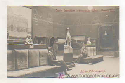 Postais: QUINTA ESPOSIZIONE INTERNAZIONALE D'ARTE. VENEZIA 1903. SALA PIAMONTESE. (REVERSO SIN DIVIDIR)