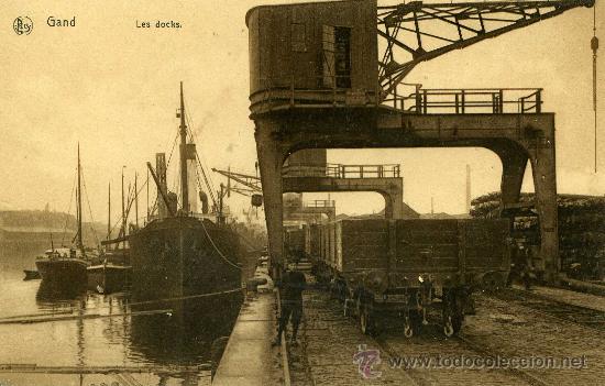 Postales: POSTAL DE GAND LOS DOCKS - Foto 1