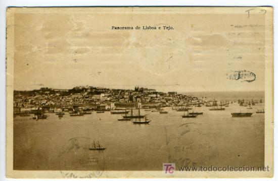 Postales: LISBOA, PANORAMA DE LISBOA E TEJO,   P27617 - Foto 1