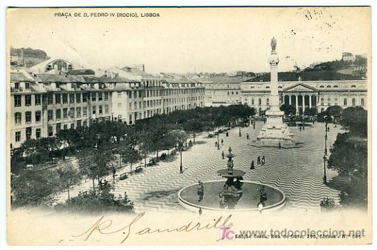 Postales: LISBOA, PRA&Ccedil;A DE D. PEDRO IV,   P27652 - Foto 1