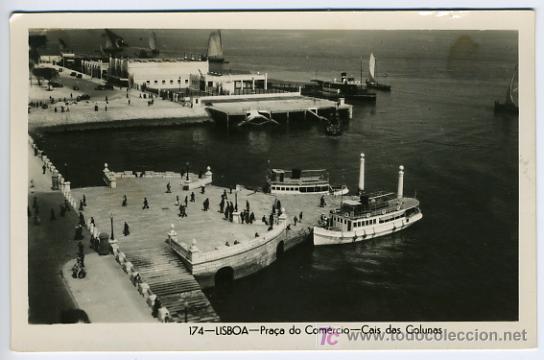 Postales: LISBOA, PRA&Ccedil;A DO COMERCIO, CAIS DAS COLUNAS,   P27674 - Foto 1
