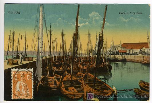 Postales: LISBOA, DOCA D&acute;ALCANTARA, P27679 - Foto 1