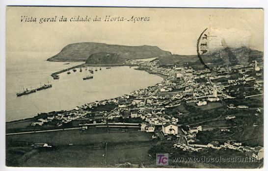 Cartoline: A&Ccedil;ORES, PORTUGAL, VISTA GENERAL DA CIDADE DA HORTA,    P27924