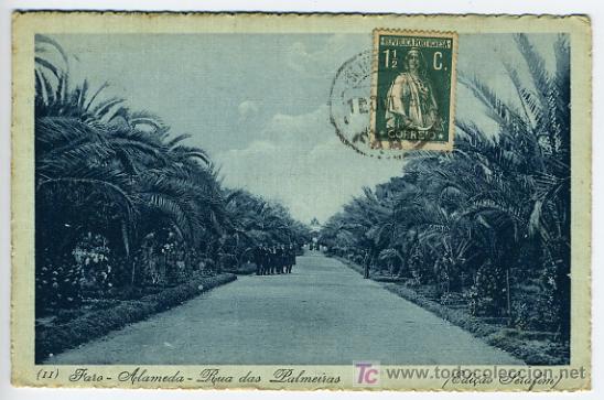 Cartes Postales: PORTUGAL, FARO, ALAMEDA, RUA DAS PALMEIRAS,     P27972