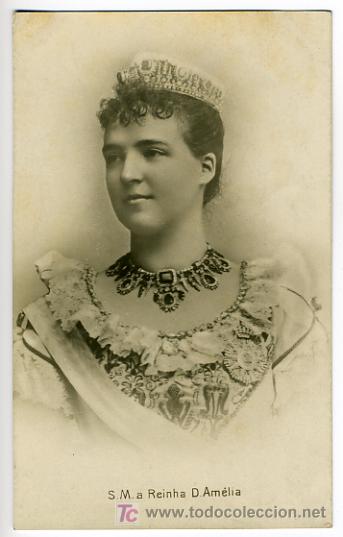 Cartes Postales: PORTUGAL, S.M. A REINHA D. AMELIA,     P27974