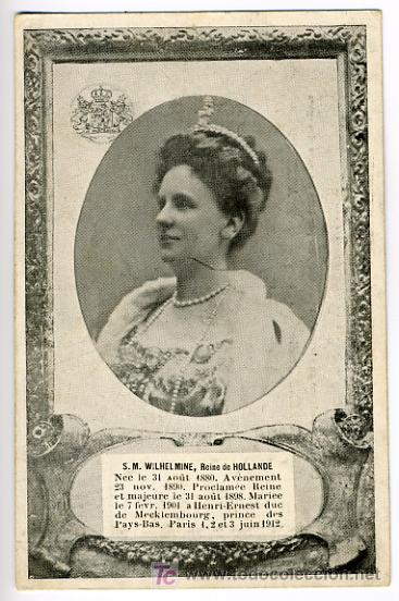 Postkarten: S. M. WILHELMINE, REINE DE HOLLANDE,      P28137