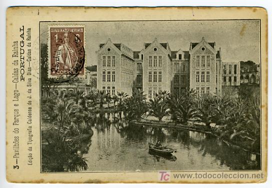 Postkarten: PORTO, PORTUGAL, CALDAS DA RAINHA, PAVILHOES DO PARQUE E LAGO,     P28163