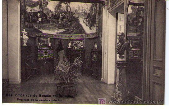 Postales: Real embajada de Espa&ntilde;a en Bruselas. - Foto 1