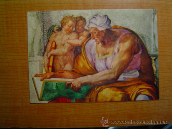 Cartes Postales: POSTAL CITTA DEL VATICANO ,CAPELLA SISTINA  LA SIBILLA CUMANA - SIN CIRCULAR