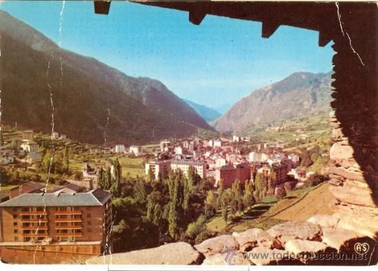Postales: VALLS D'ANDORRA - VUE GENERALE D'ENCAMP (ALT. 1266 M.)