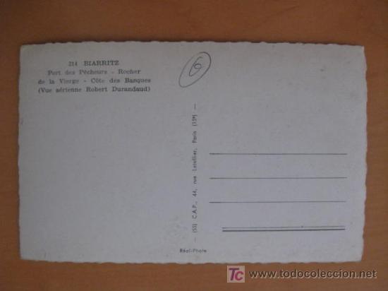 Postales: POSTAL BIARRITZ. - Foto 2