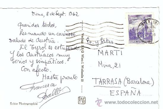 Postales: POSTAL DE VIENA - WIEN , EINGONG - Foto 2