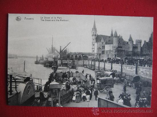 Postales: ANVERS - LE STEEN ET LE PORT - Foto 1