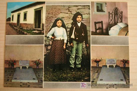 Postales: Postal F&aacute;tima. Recordatorio de Francisco y Jacinta. Sin circular - Foto 1