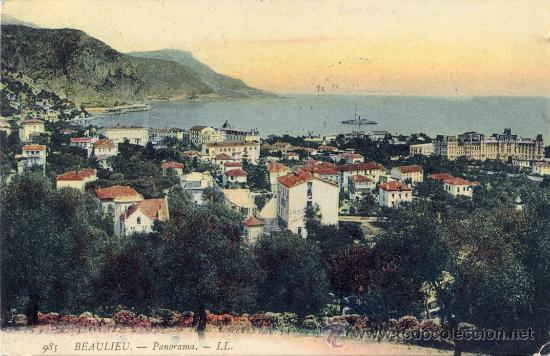 Postales: *POST 12 - POSTAL CIRCULADA: BEAULIEU - PANORAMA LL 985 - Foto 1