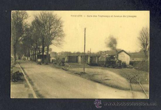 Postales: Postal de FRANCIA: Thiviers: estacion de tren