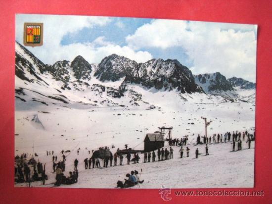 Postales: ANDORRA. PISTAS DE ESQUI. A&Ntilde;OS 60. SIN CIRCULAR. ENVIO GRATIS&iexcl;&iexcl;&iexcl;