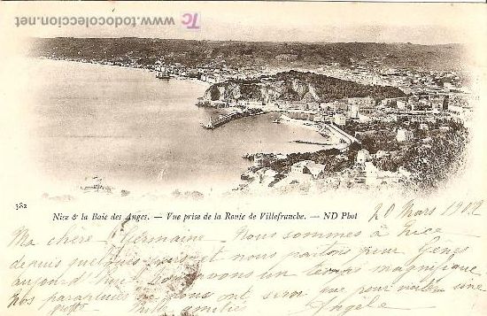Postales: POSTAL DE NICE (1902) DORSO SIN DIVIDIR - Foto 1