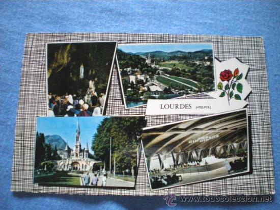 Cartes Postales: POSTAL LOURDES  DIFERENTES ASPECTOS ESCRITA