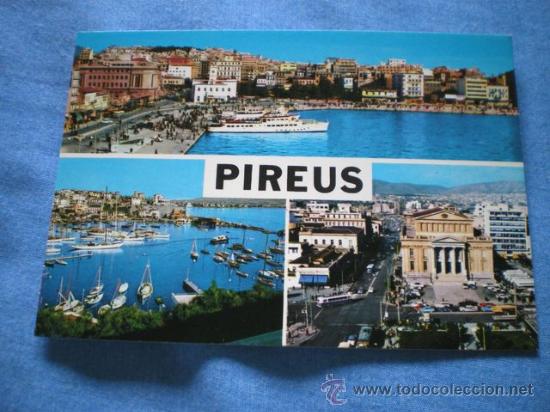 Cartes Postales: POSTAL GRECIA PIREUS VISTAS GENERALES NO CIRCULADA
