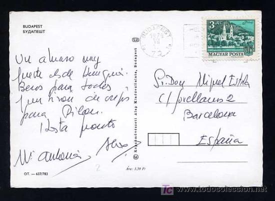Postales: Hungr&iacute;a *Budapest* Circulada 1979. - Foto 2
