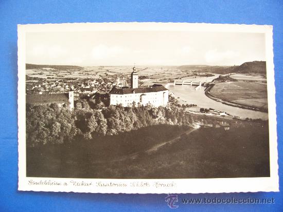Postales: postal alemana:  g&uuml;ndelsheim a.neckar. sanatorium schloss horneck (weber&co, sin circular)