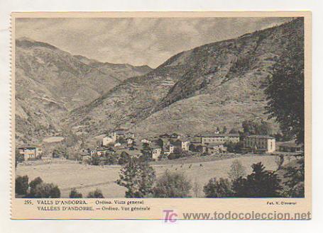 Postkarten: ANDORRA. VALLS D'ANDORRA. ORDINO. VISTA GENERAL. (FOT. V. CLAVEROL)