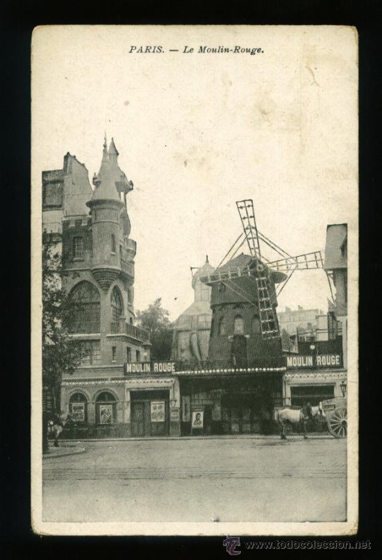 Postales: Paris - Le Moulin Rouge - S&iacute;n circular - Foto 1