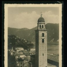 Postales: ITALIA - LUGANO - VISTO DALLA STAZIONE - SÍN CIRCULAR. Lote 18399653