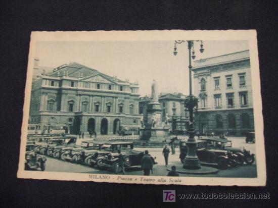 Postales: PIAZZA E TEATRO ALLA SCALA - MILANO - - Foto 1