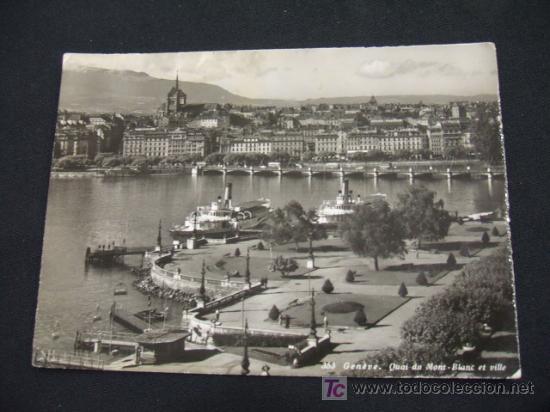 Postkarten: QUAI  DU MONT BLANC ET VILLE - GENEVE -
