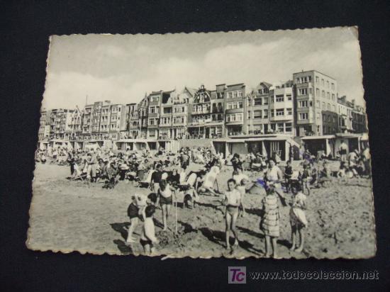 Cartoline: LA PLAGE EN LA DIGUE - BLANKENBERGE -